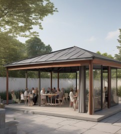 Pavillon Größe-sie sollte schon zum Garten passen