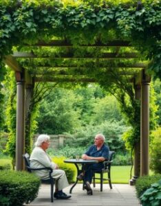 Pergola im Garten