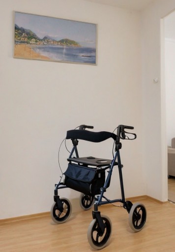 Schmaler Rollator für die Wohnung